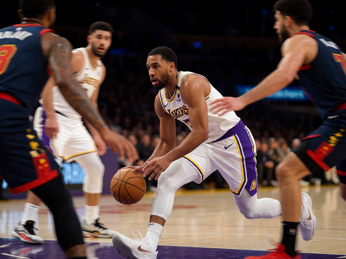 NBA赛场上的激烈对抗画面